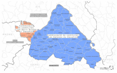 Carte la Boucle du Rhone en Dauphiné
